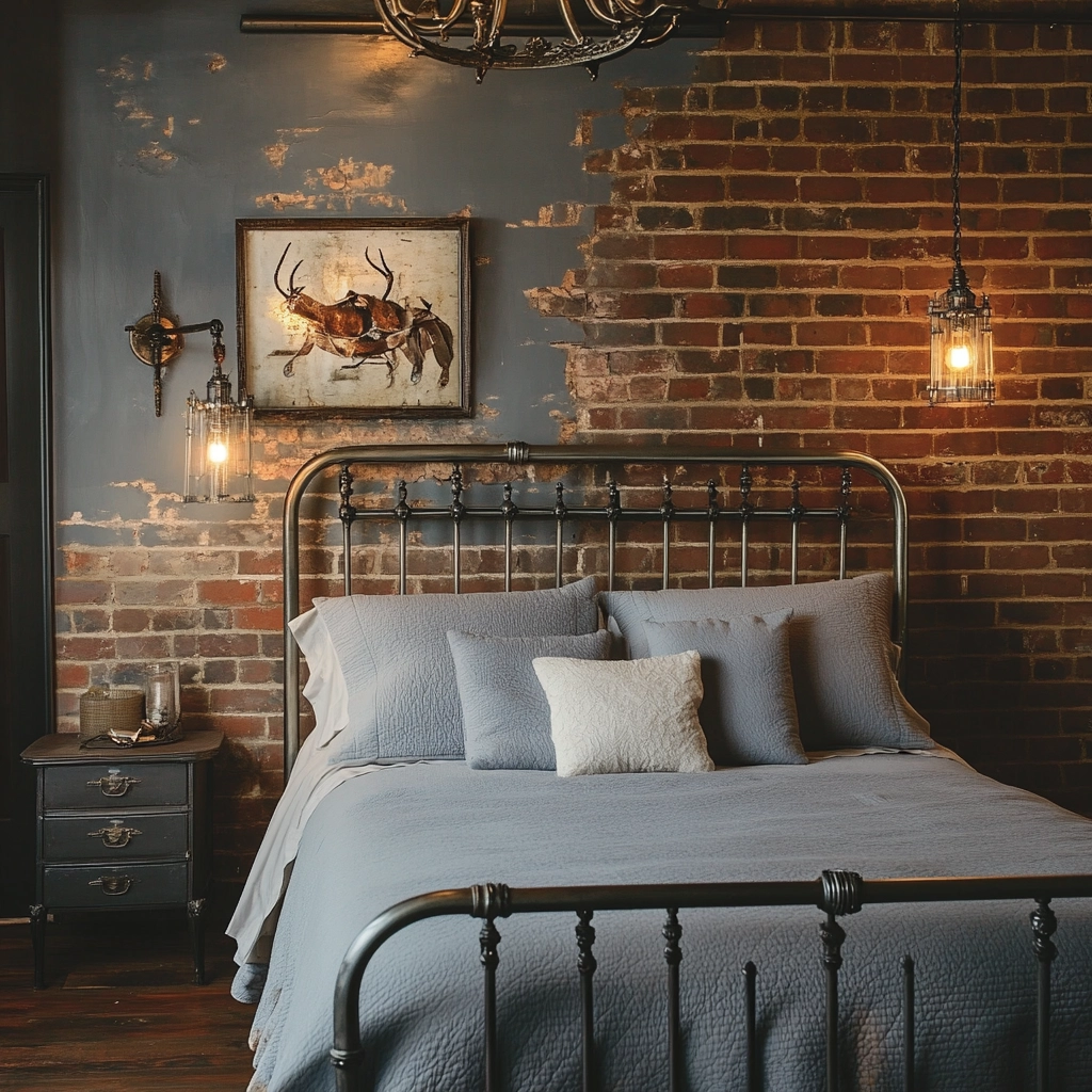 vintage farmhouse bedroom ideas 23