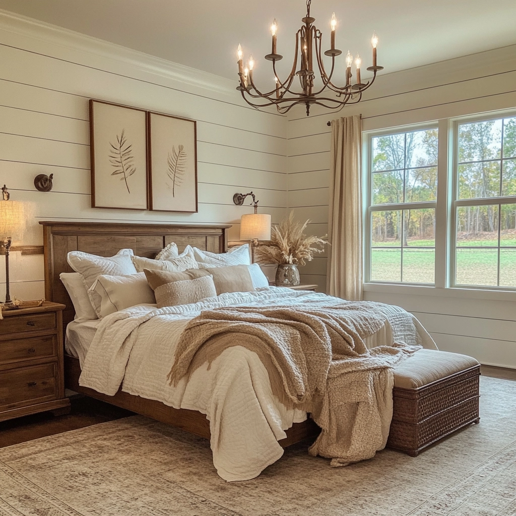 vintage farmhouse bedroom ideas 25