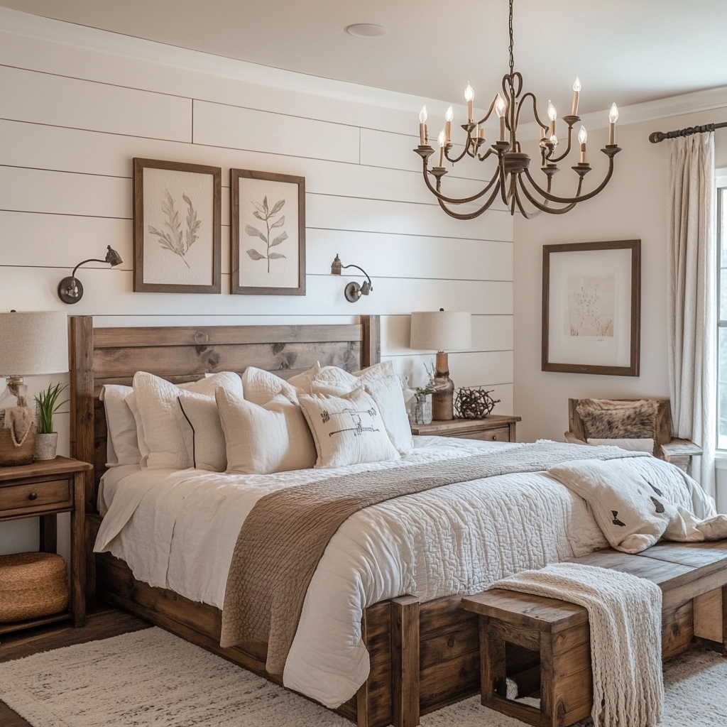 vintage farmhouse bedroom ideas 28