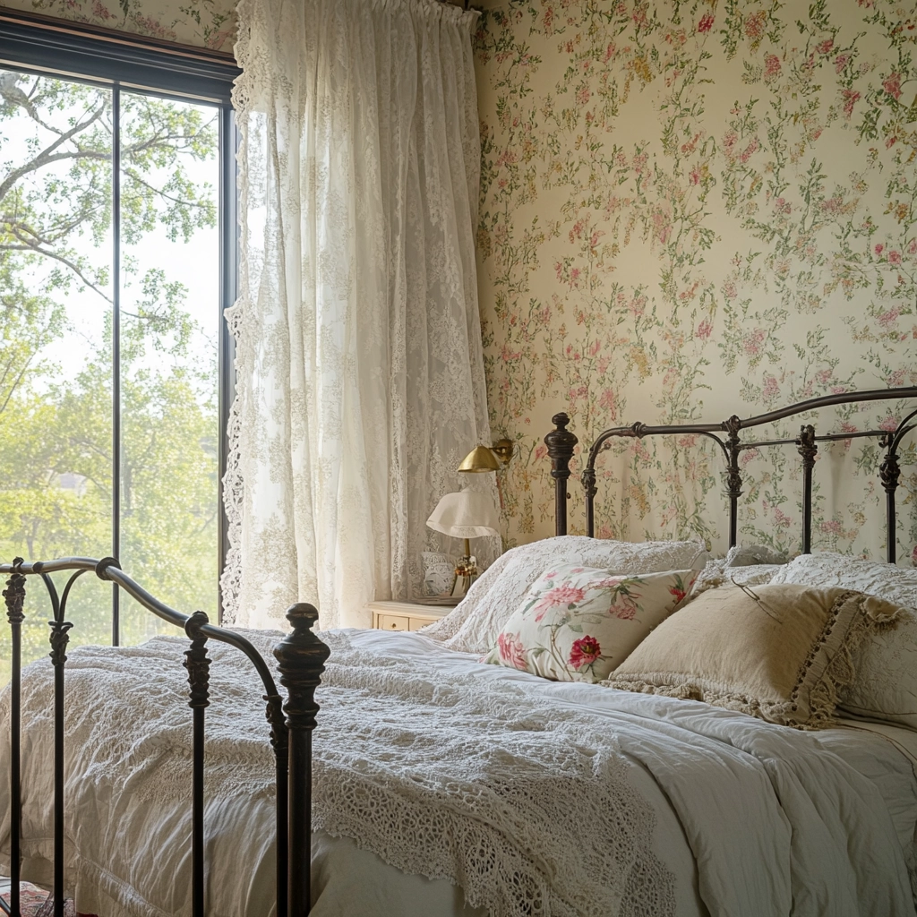 vintage farmhouse bedroom ideas 29