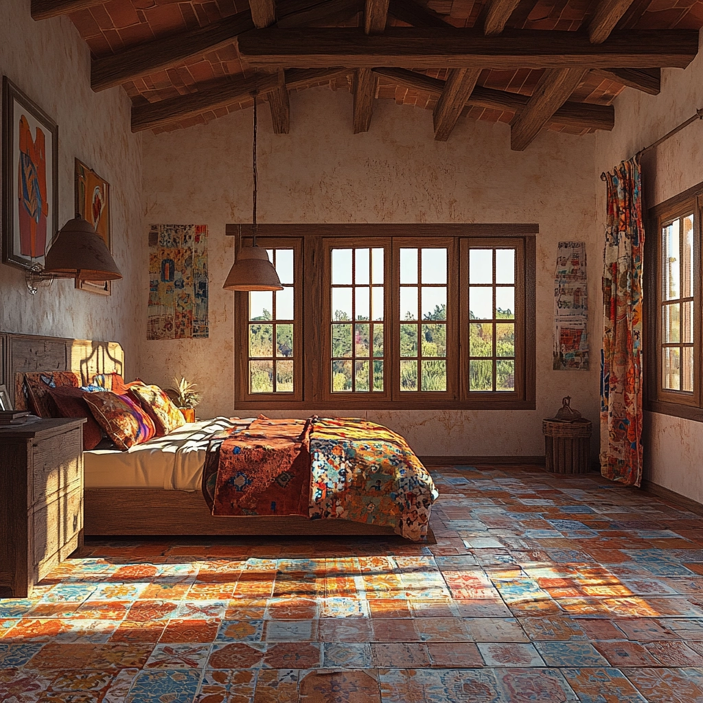 vintage farmhouse bedroom ideas 59