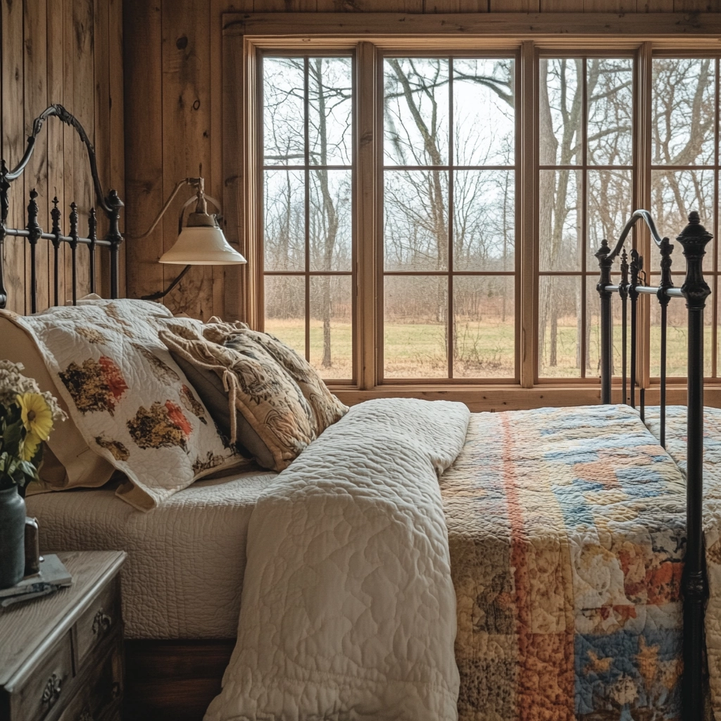 vintage farmhouse bedroom ideas 80