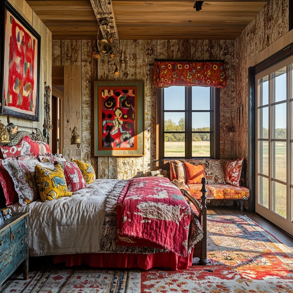 western farmhouse bedroom 55