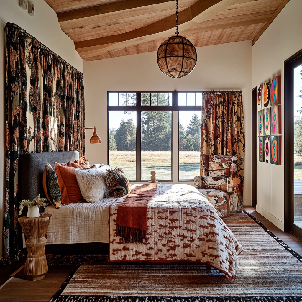 western farmhouse bedroom 56