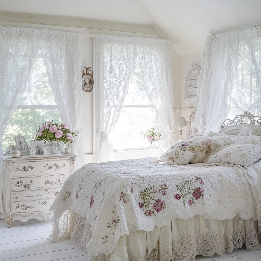 white farmhouse bedroom 23