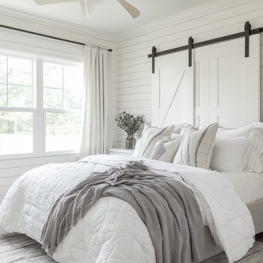white farmhouse bedroom 34