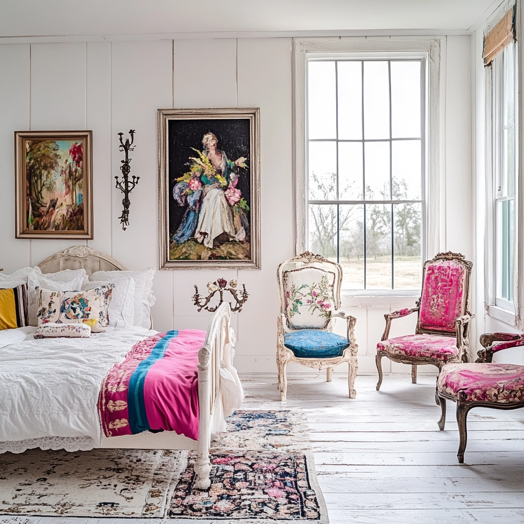 white farmhouse bedroom 37