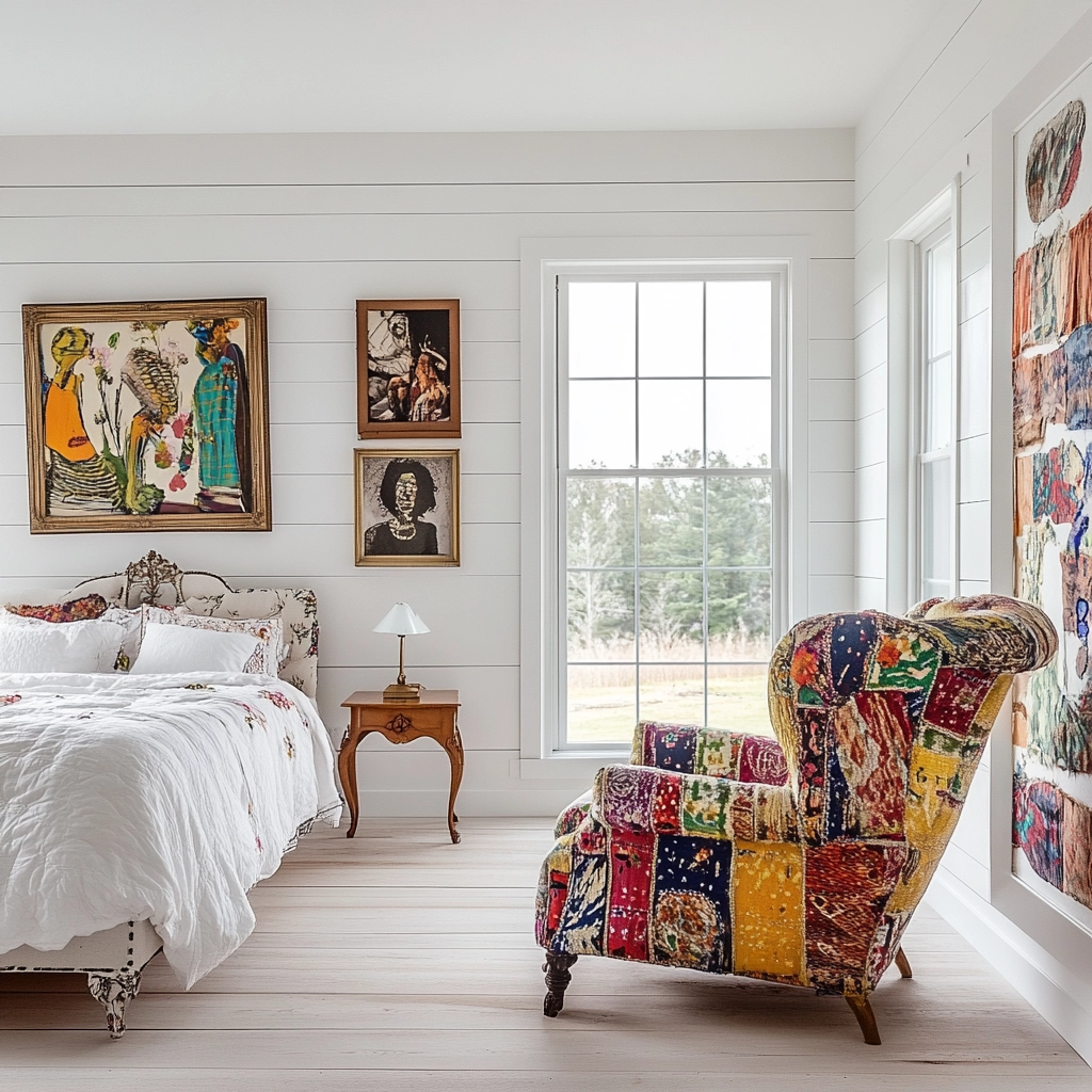 white farmhouse bedroom 38