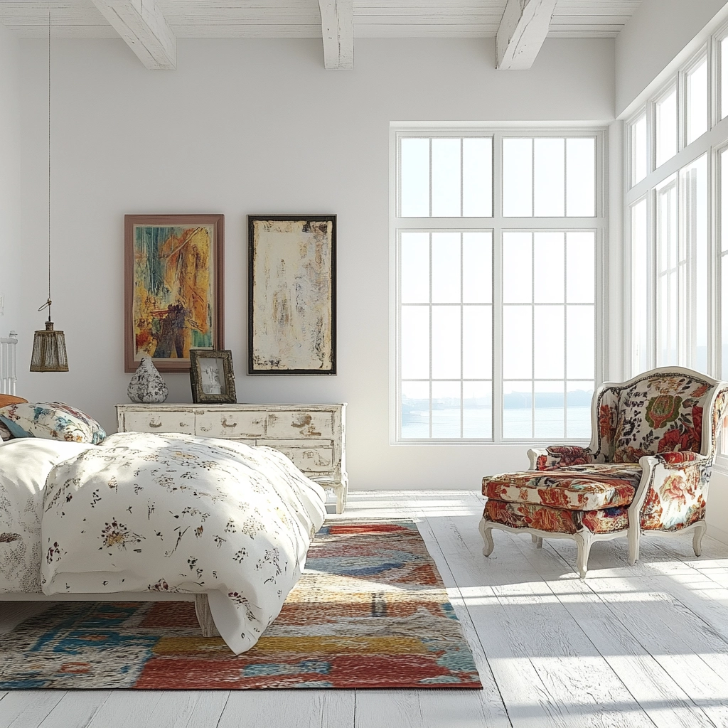 white farmhouse bedroom 39