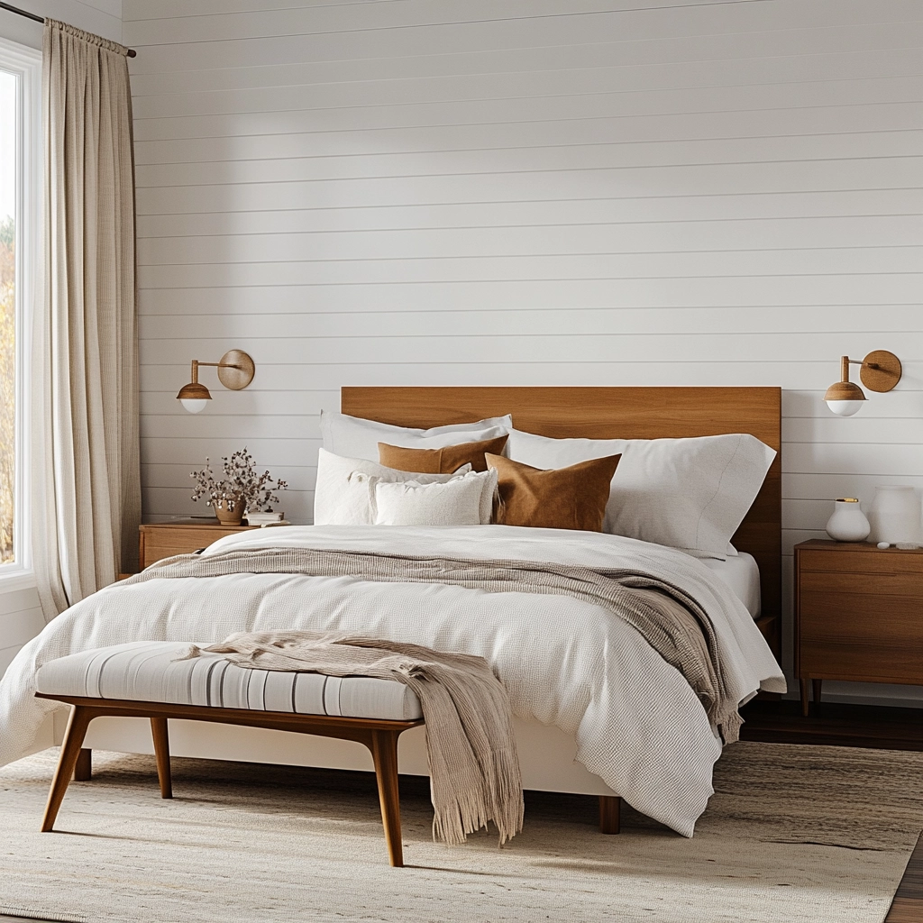 white farmhouse bedroom 46