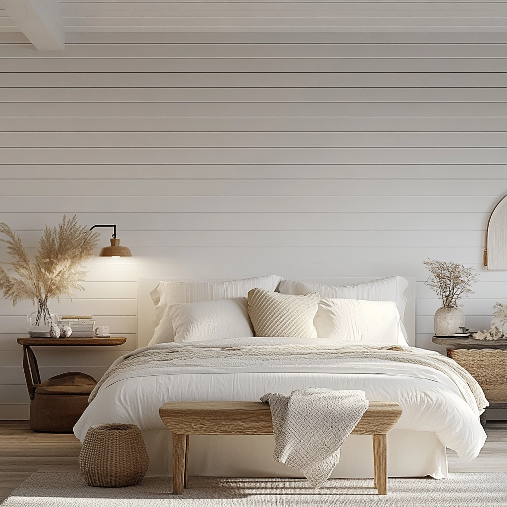 white farmhouse bedroom 48