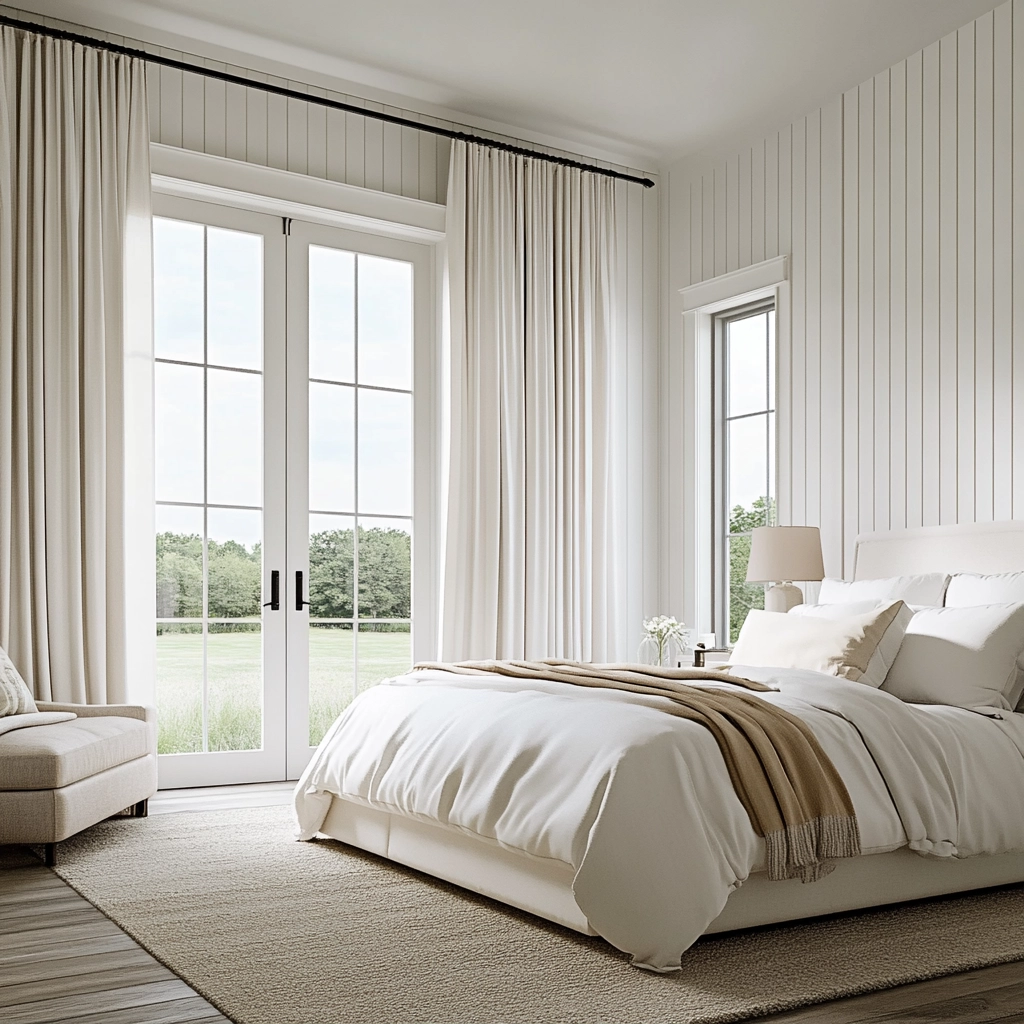 white farmhouse bedroom 53