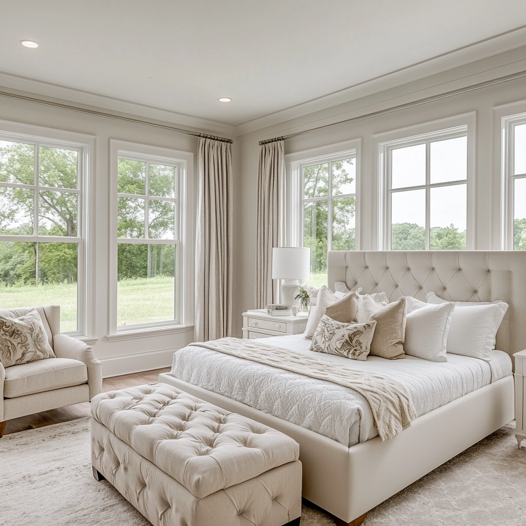 white farmhouse bedroom 55