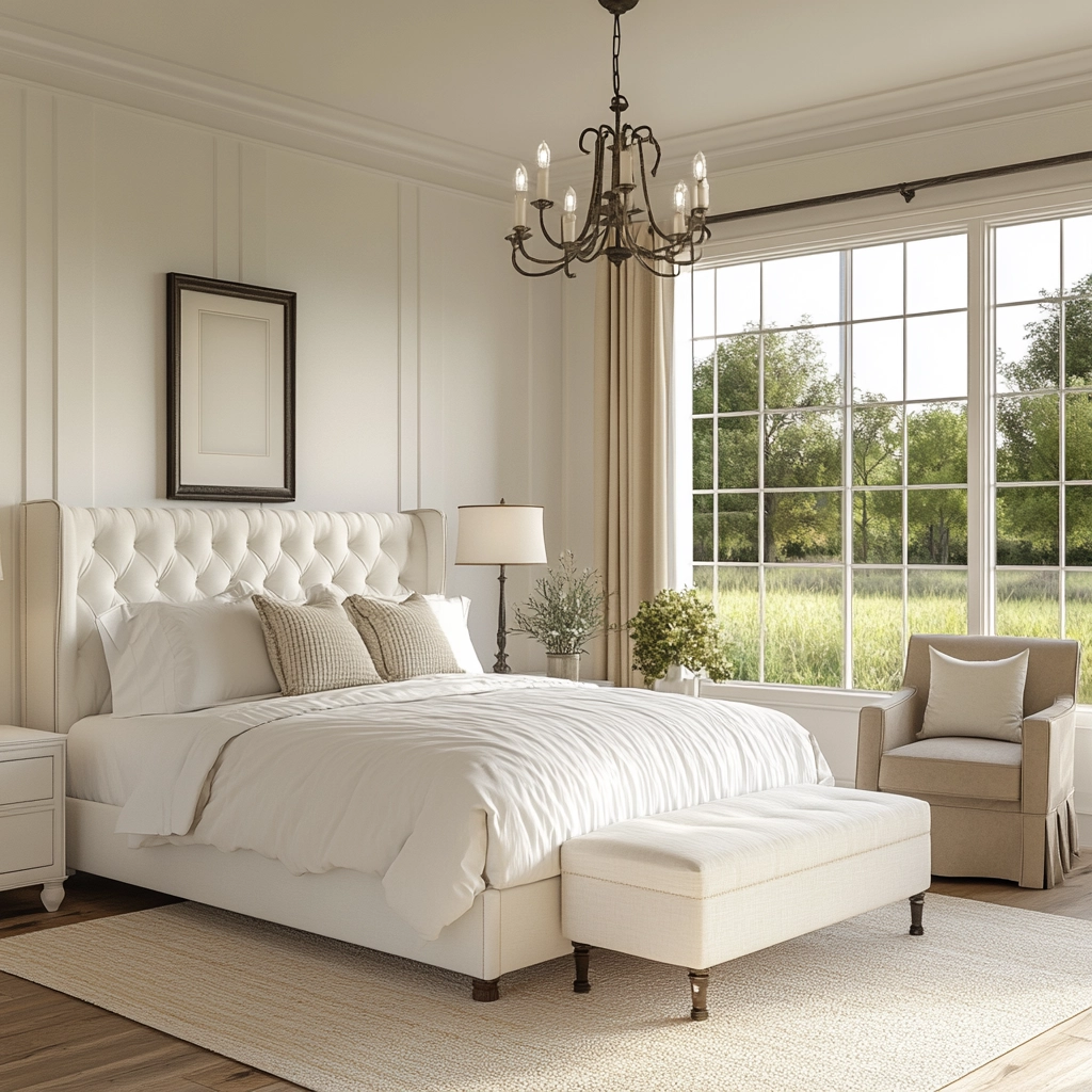 white farmhouse bedroom 56