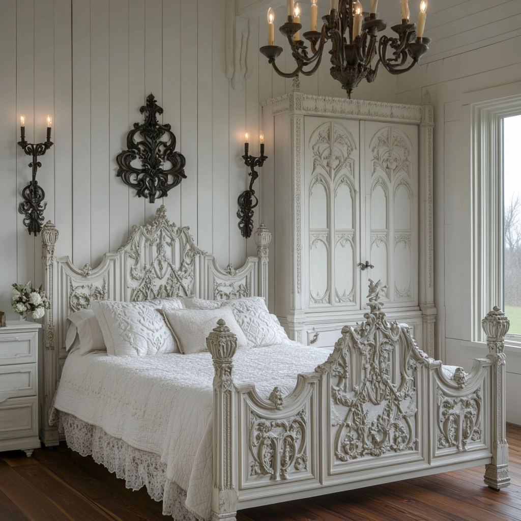 white farmhouse bedroom 63