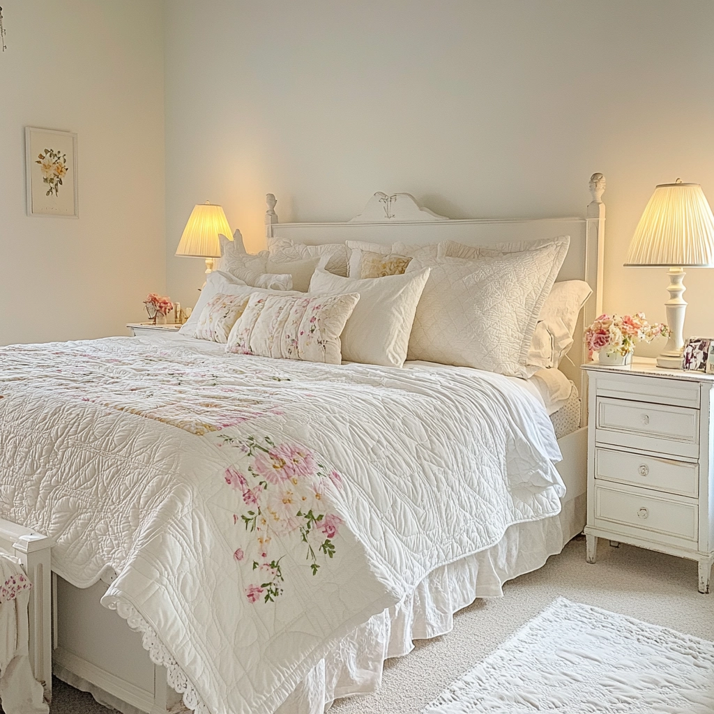 white farmhouse bedroom 71
