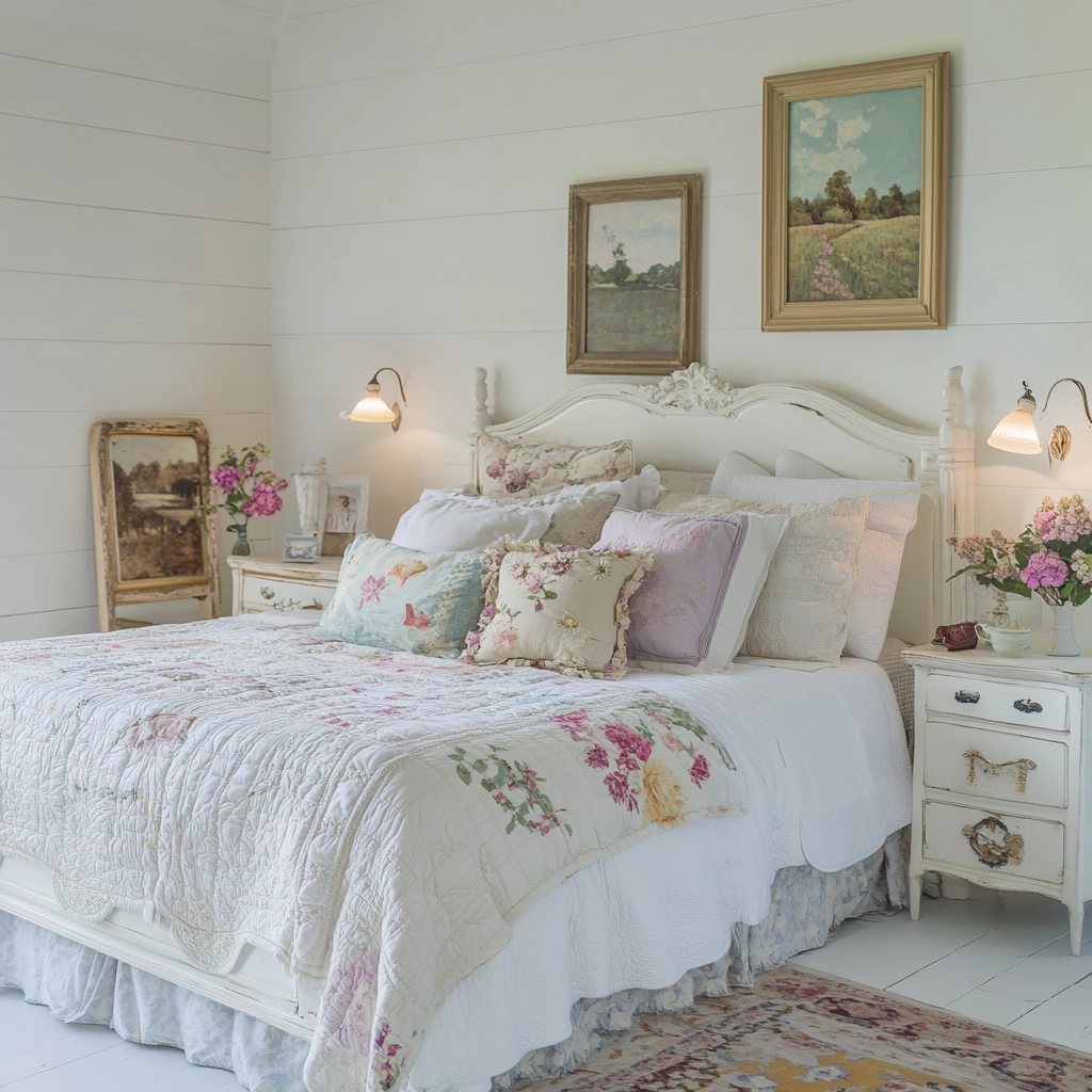 white farmhouse bedroom 72