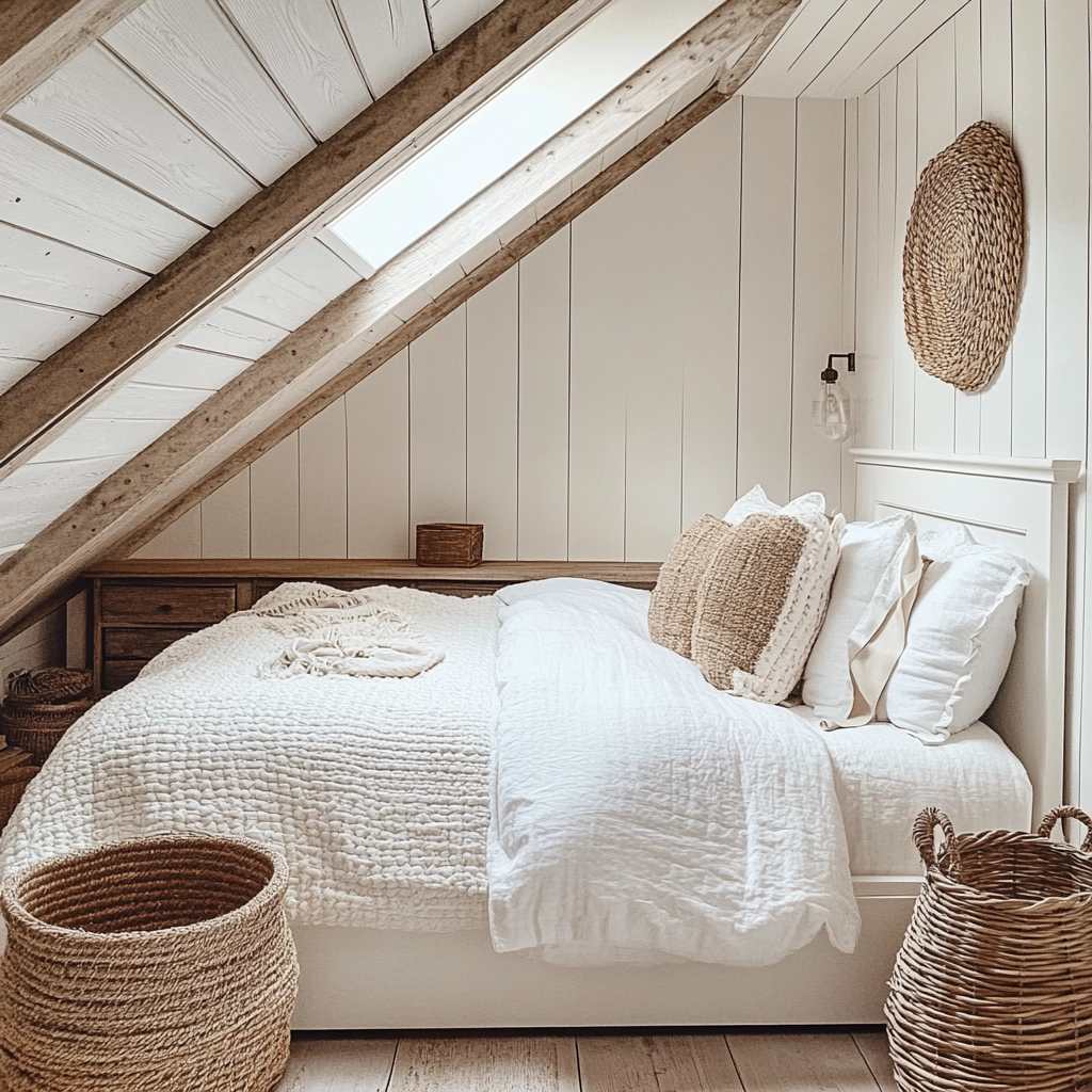 white farmhouse bedroom 73