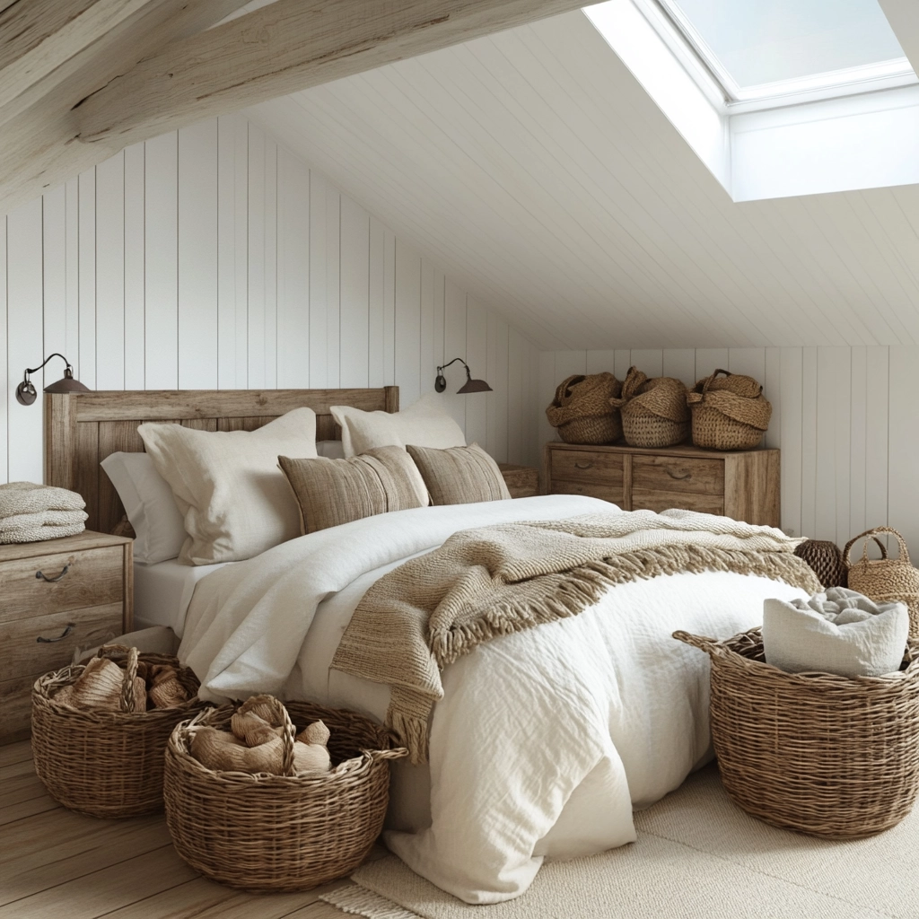 white farmhouse bedroom 74
