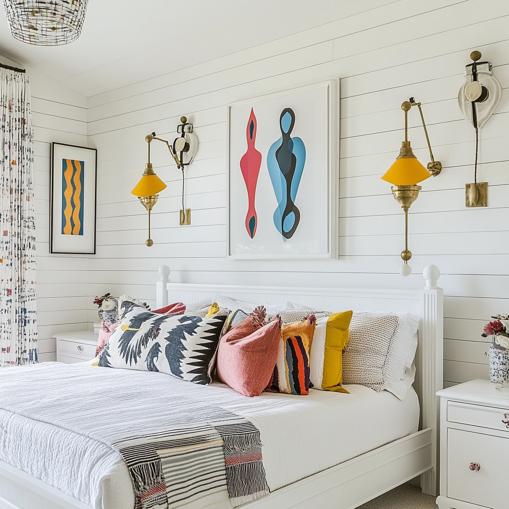white farmhouse bedroom 80