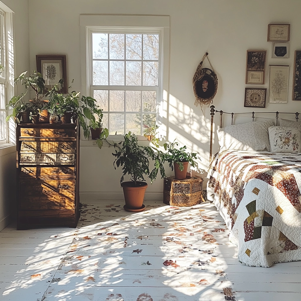 white farmhouse bedroom ideas 15