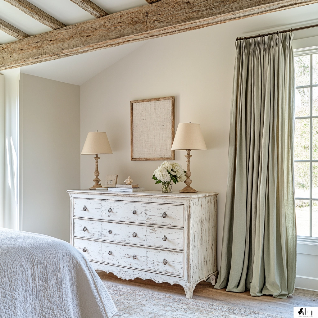 white farmhouse bedroom ideas 17