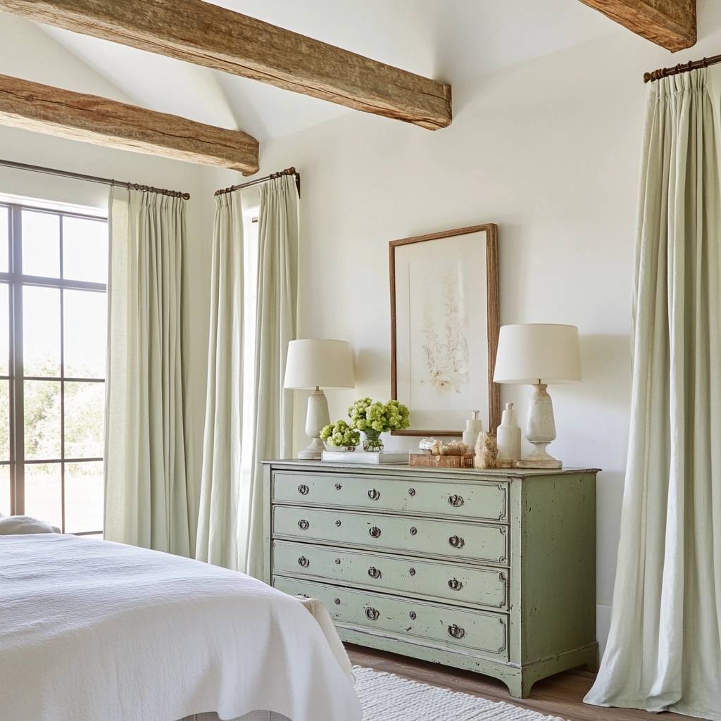 white farmhouse bedroom ideas 18