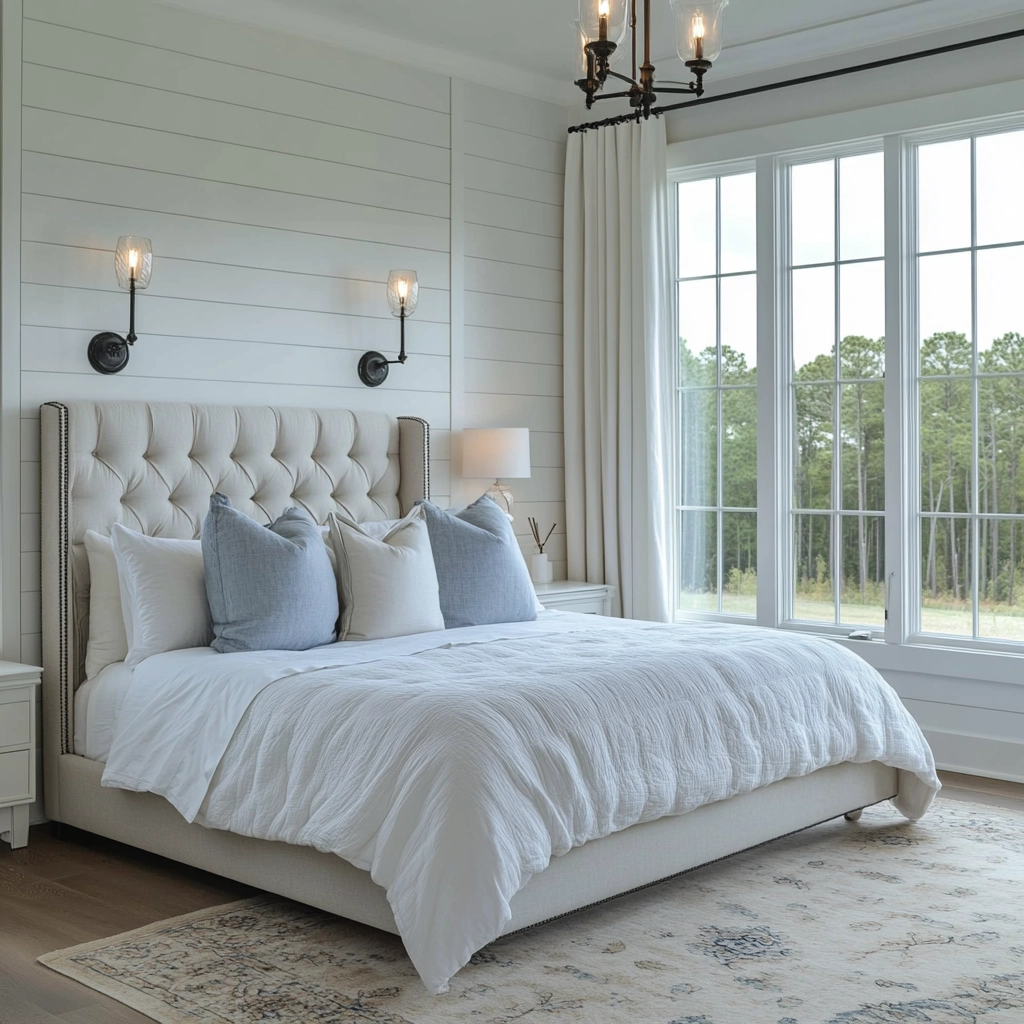 white farmhouse bedroom ideas 21