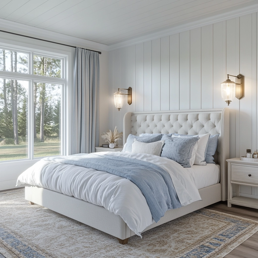 white farmhouse bedroom ideas 22