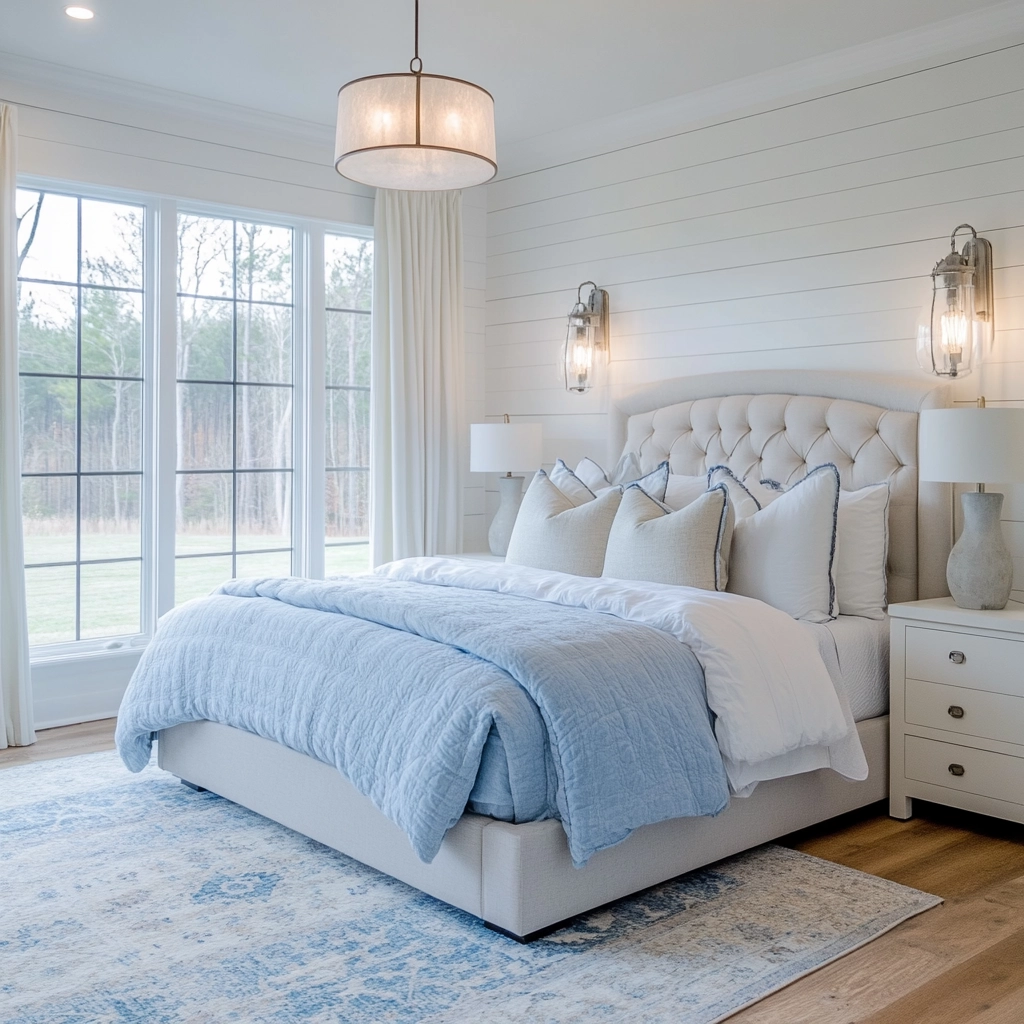 white farmhouse bedroom ideas 23