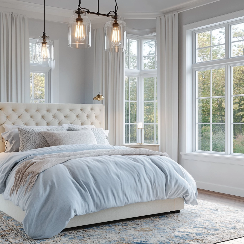 white farmhouse bedroom ideas 24