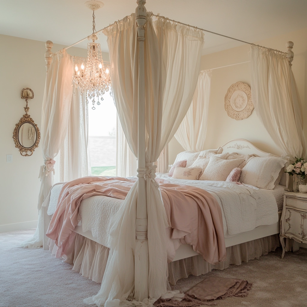 white farmhouse bedroom ideas 29