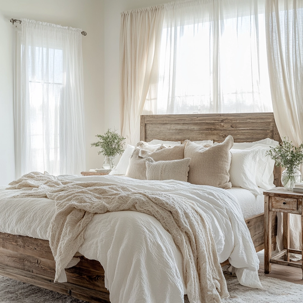white farmhouse bedroom ideas 3