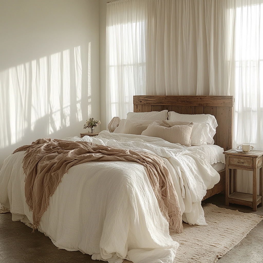 white farmhouse bedroom ideas 4