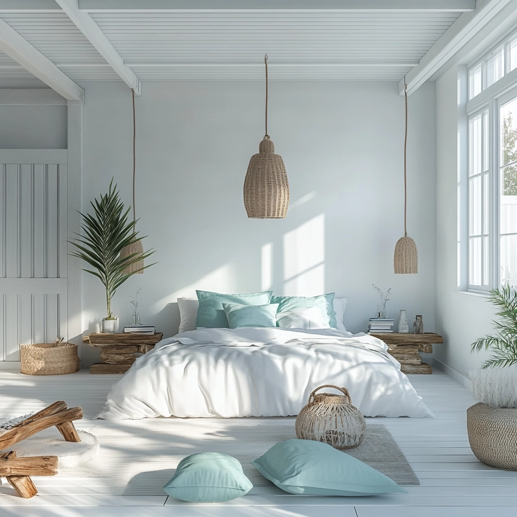 white farmhouse bedroom ideas 42