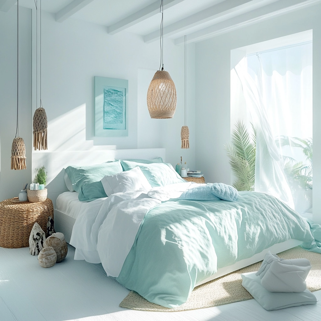 white farmhouse bedroom ideas 44