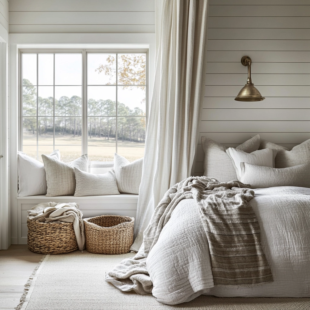 white farmhouse bedroom ideas 5