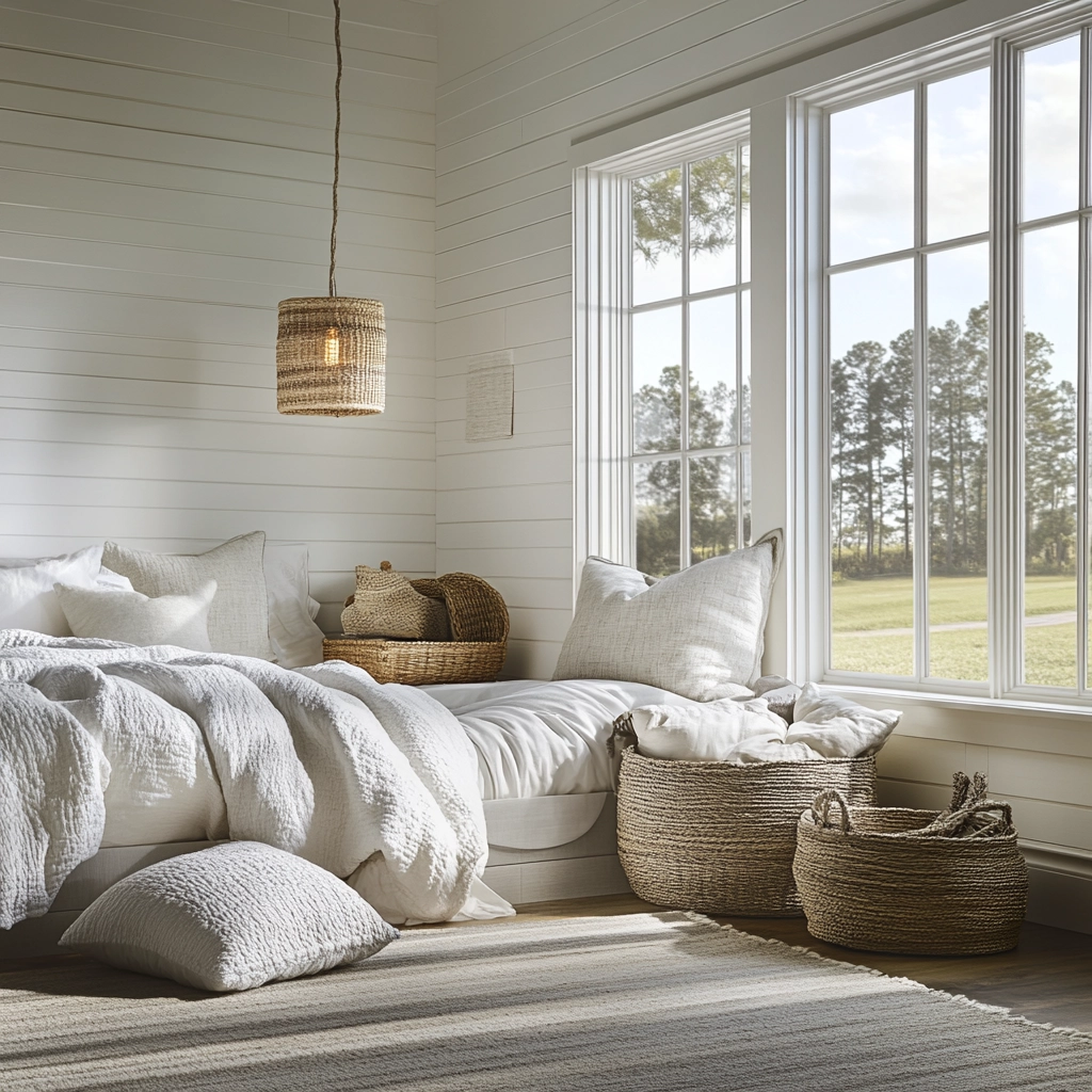 white farmhouse bedroom ideas 6