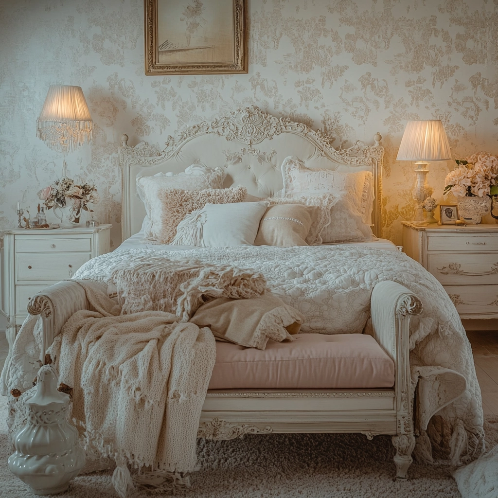 white farmhouse bedroom ideas 65