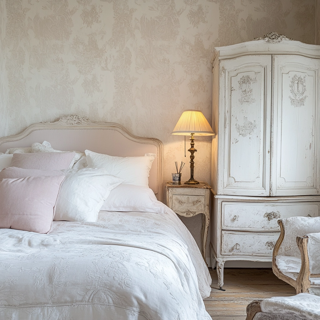 white farmhouse bedroom ideas 68