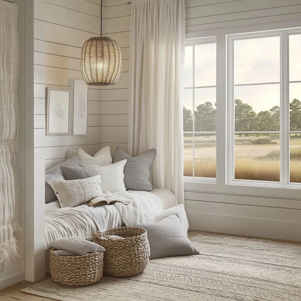 white farmhouse bedroom ideas 7