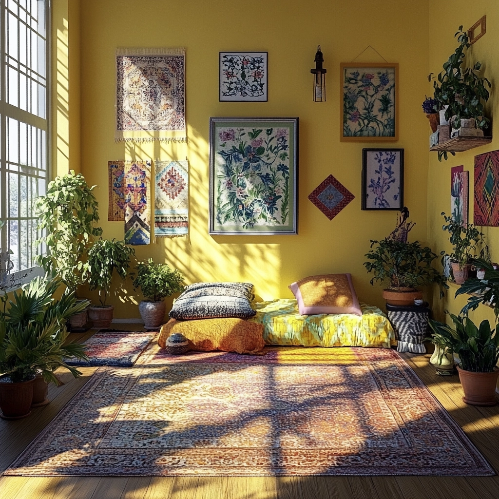 yellow farmhouse bedroom 10
