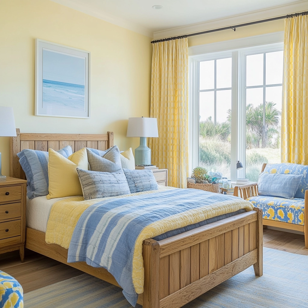 yellow farmhouse bedroom 13