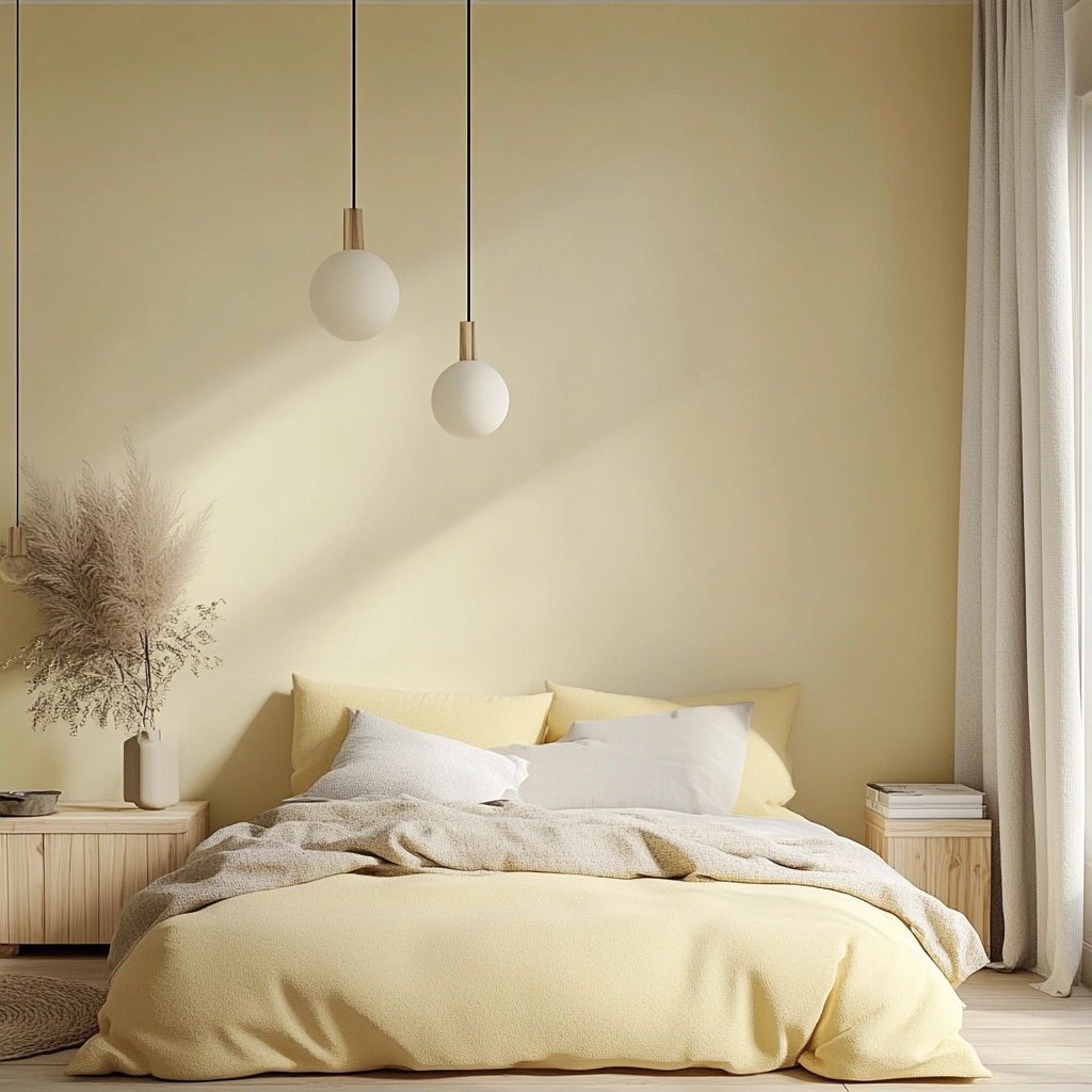 yellow farmhouse bedroom 19