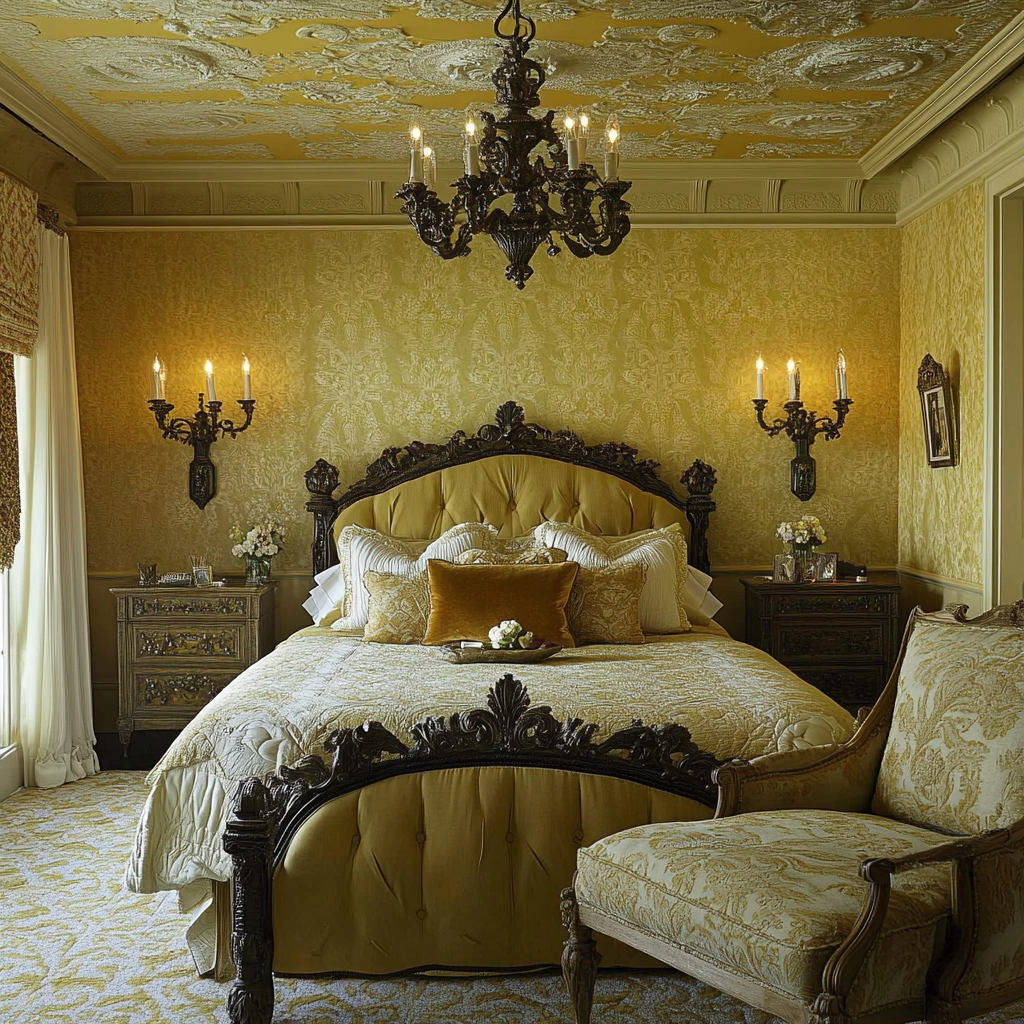 yellow farmhouse bedroom 21