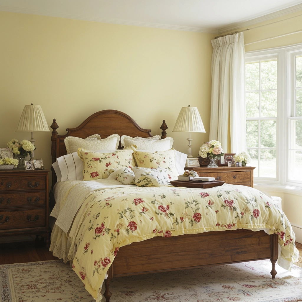 yellow farmhouse bedroom 31