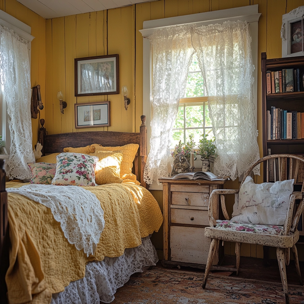 yellow farmhouse bedroom 4