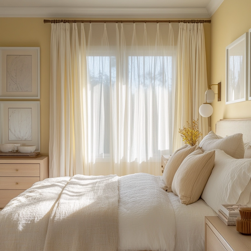yellow farmhouse bedroom 40