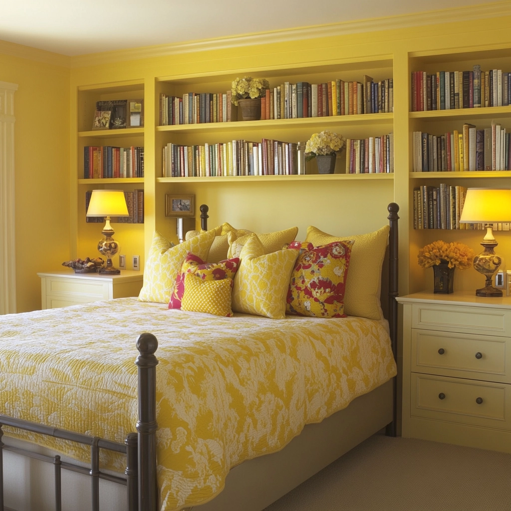 yellow farmhouse bedroom 8