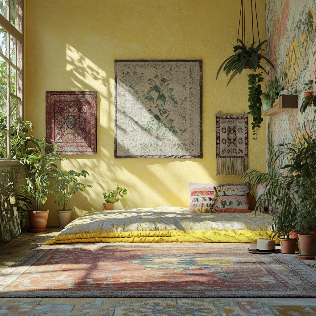 yellow farmhouse bedroom 9
